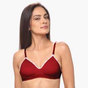 LOVABLE Women Non Padded Non Wired Full Coverage Seamless T-shirt Bra - Maroon