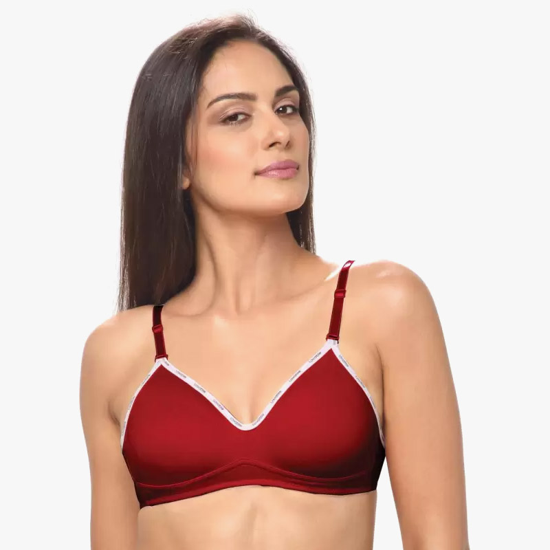 LOVABLE Women Non Padded Non Wired Full Coverage Seamless T-shirt Bra - Maroon