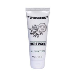 WHISKERS Aloe Vera Green Tea & Cucumber Mud Pack For Men (100 ml)