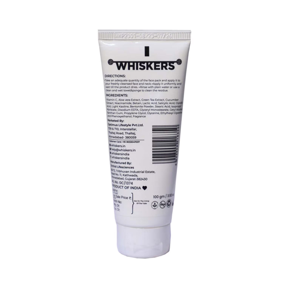 WHISKERS-Aloe-Vera-Green-Tea-&-Cucumber-Mud-Pack-For-Men2