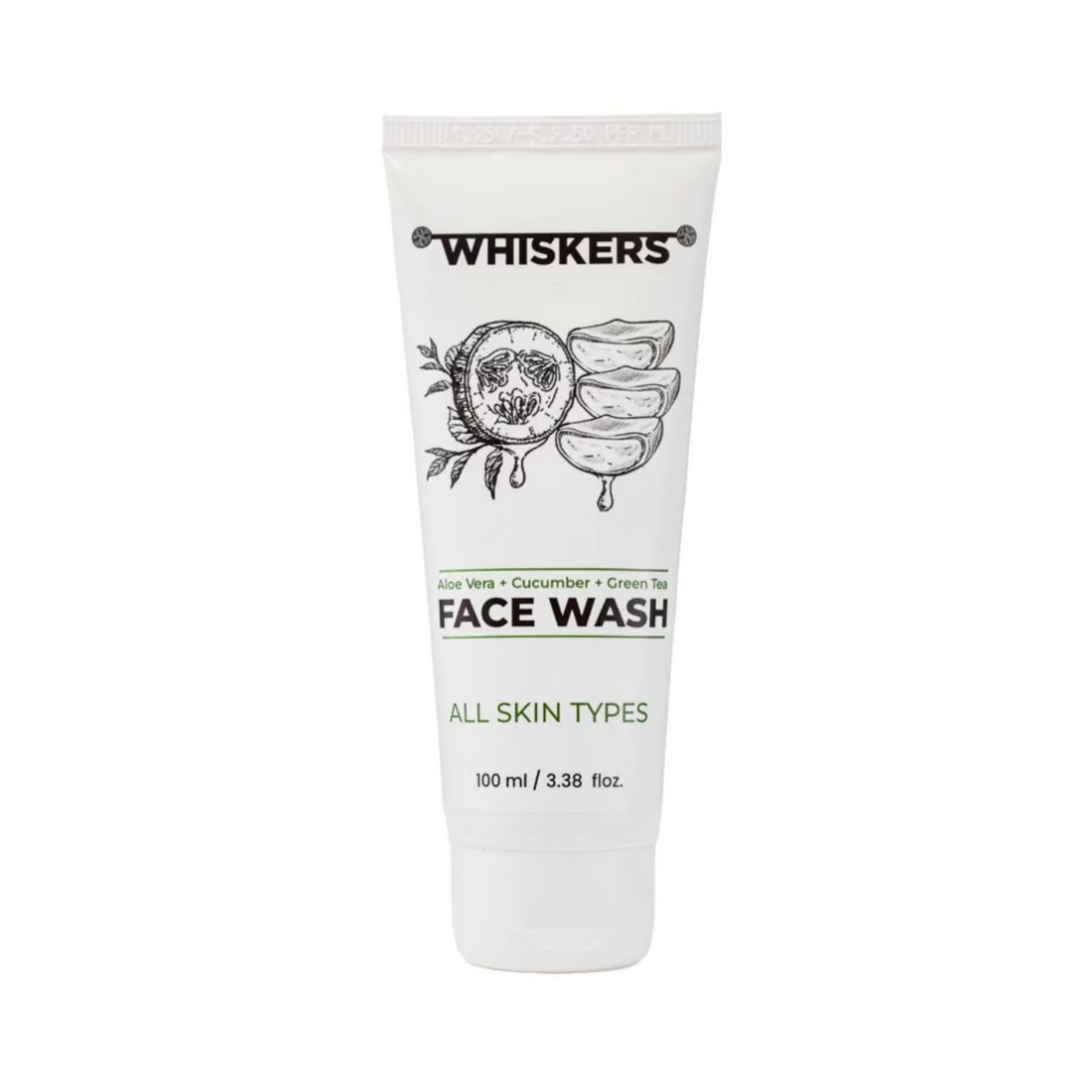 WHISKERS Aloevera & Vitamin C Facewash For Men (100 ml)