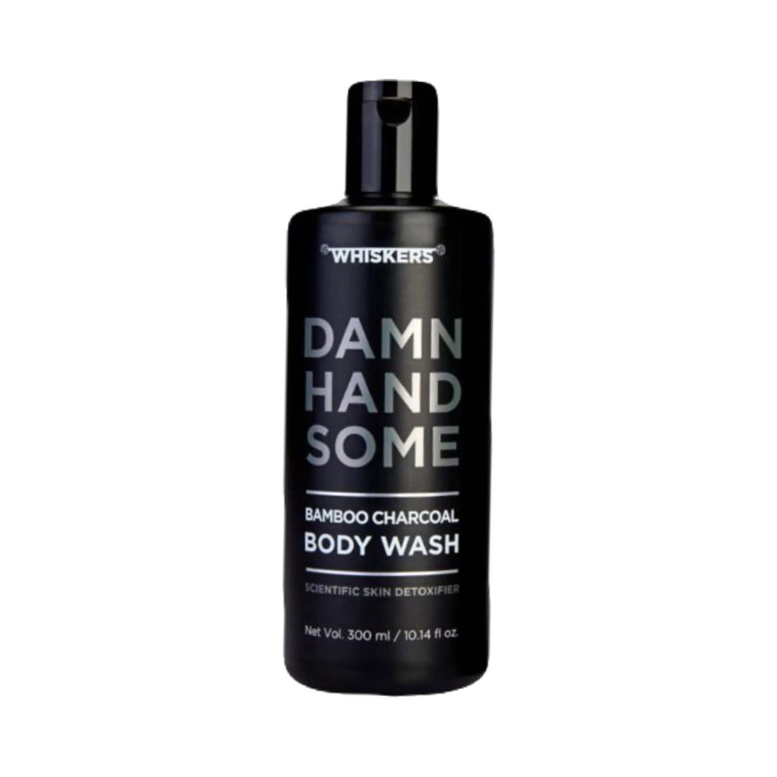 WHISKERS Bamboo Charcoal Body Wash Absorbing Sweat & Body Odour For Men (300 ml)