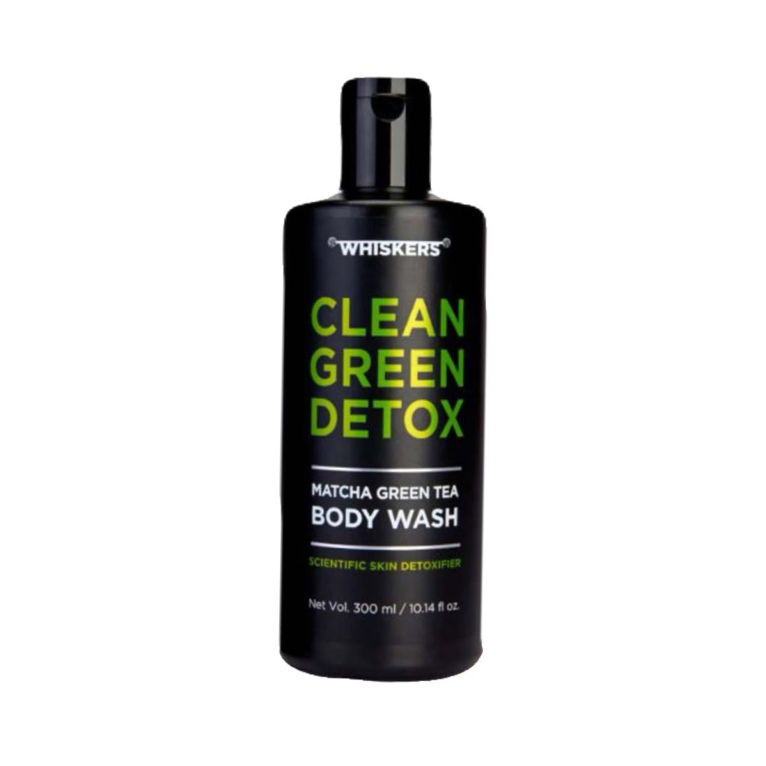 WHISKERS Matcha Green Tea Body Wash Absorbing Sweat & Body Odour For Men (300 ml)
