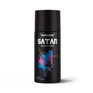 WHISKERS Satan Deodorant Spray For Men (150 ml)