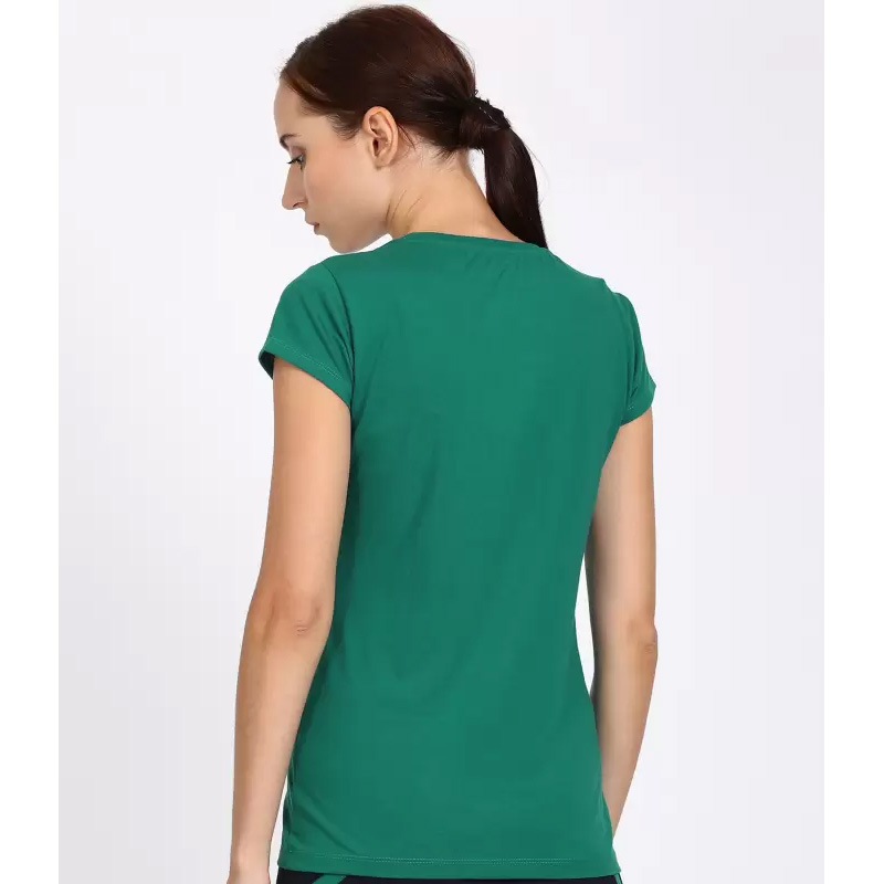 LOVABLE-Women-Blend-Green-Solid-Sports-Top—V-Neck-Tee4