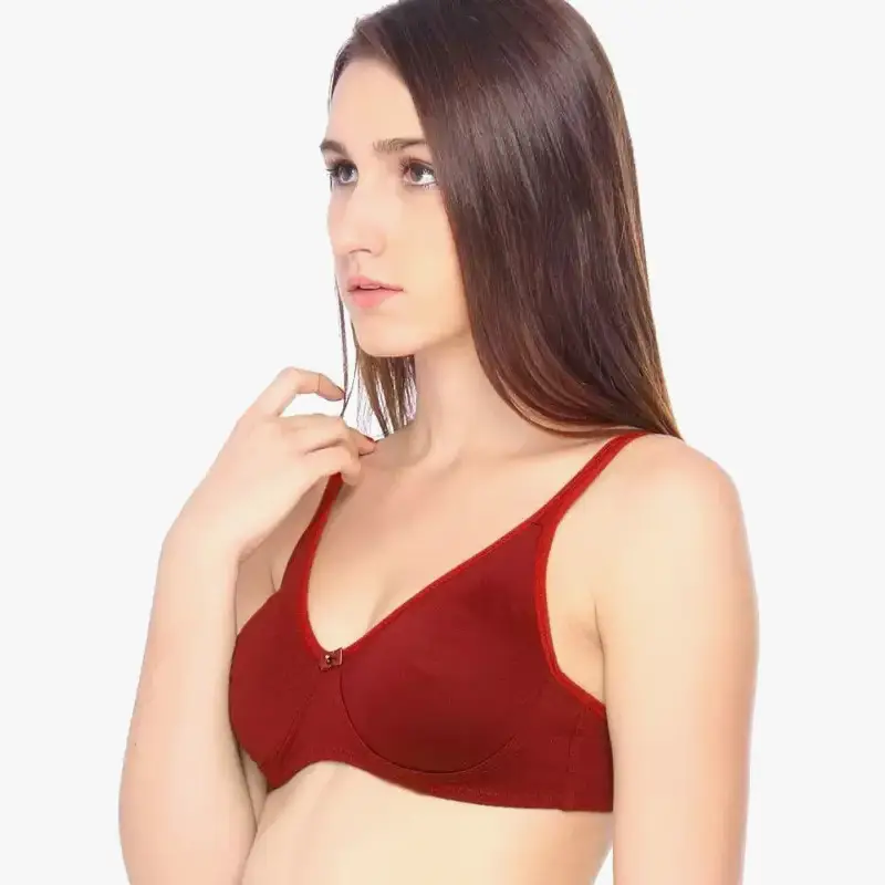 LOVABLE-Women-Girls-Cotton-Non-Padded-Full-Coverage-Seamless-Bra—Maroon-3