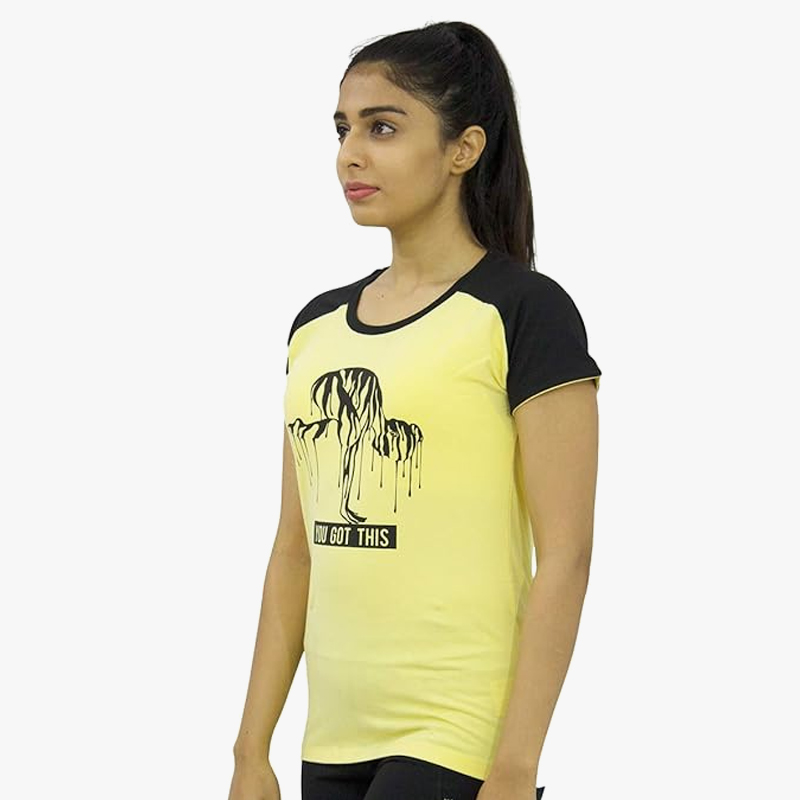 LOVABLE-Women-Yellow-Cotton-Lycra-Solid-Tops-Tshirts—Zumba-Tee-3