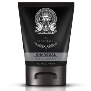 WHISKERS Activated Charcoal Deep Cleansing Oil Eliminator Face Wash For Men (100 ml)