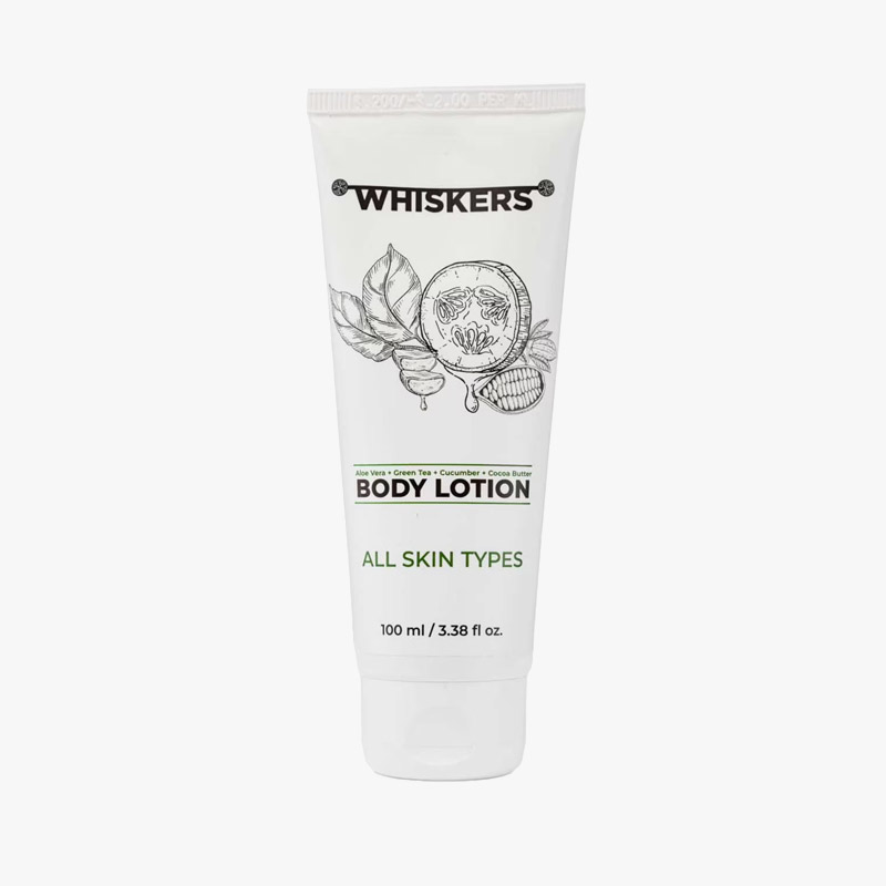 WHISKERS Aloe Vera Body Lotion For Men (100 ml)