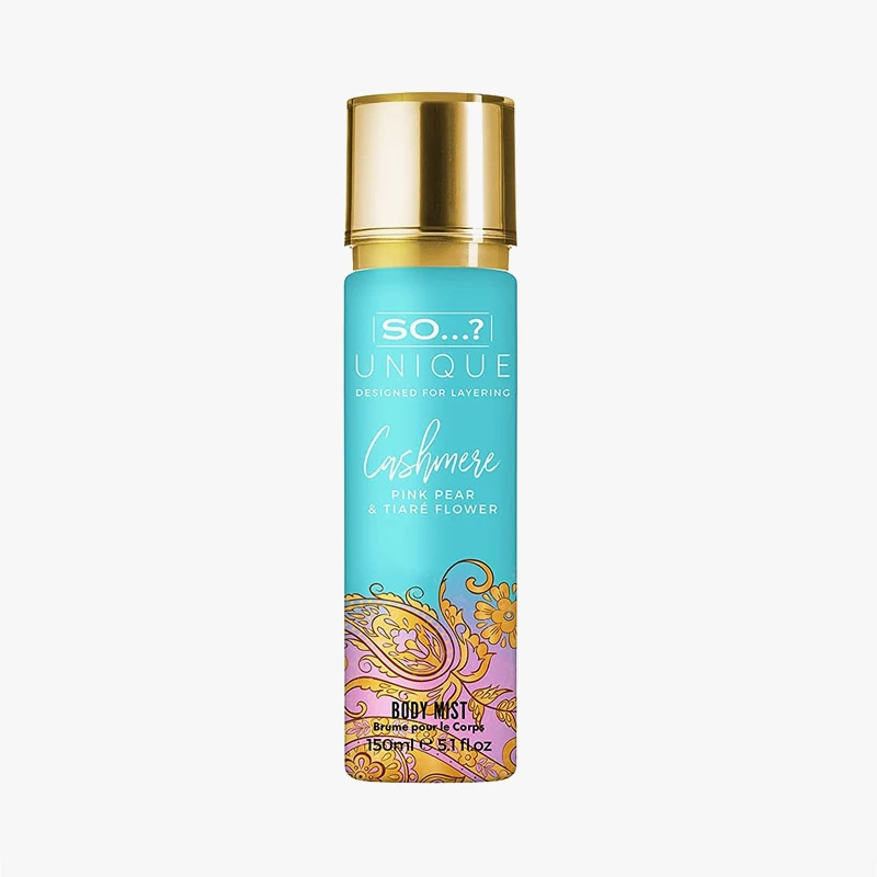 SO...? Unique Cashmere Pink Pear & Tiare Flower Body Mist For Women (150 ml)